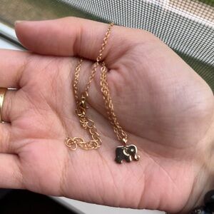JEWELRY NECKLACE GOLD ELEPHANT PENDANT